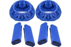 NADIAEN 2 PCS Cpap Mask Liners,4PCS Anti-indentation pad,Mask Liners for CPAP,Sleep Apnea Mask Liners,Mask Liners,Mask Cushion Covers,Suitable for Full-Face Cpap Masks,Washable,Reduce Indentation (Blue)