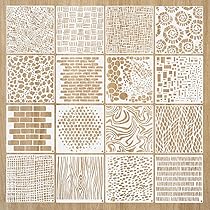12 stencil riutilizzabili per lavori di artigianato, stencil per pittura