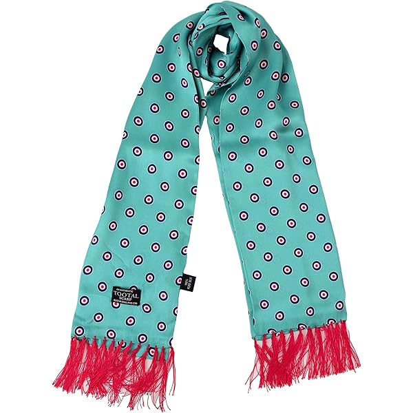 Tootal Vintage Blue Polka Dot Silk Scarf : Amazon.co.uk: Fashion
