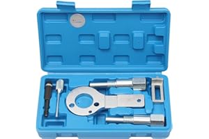 CCLIFE Remplacement de la courroie de distribution, blocage, outil de réglage, outil de mesure Compatible avec Opel FIAT Saab SIGNUM VECTRA C Astra H1.9D, 2.0D, CDTi, TiD, TTiD, XTTiD