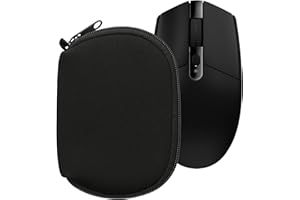 kwmobile Housse de Protection Compatible avec Souris Logitech G305 Lightspeed - Sacoche pour Souris sans Fil en néoprène Noir