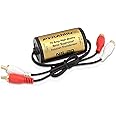 Pyramid 200W 15A RCA Noise Suppressor - Designed for Audio Signals & to Eliminate Noise, Isolation Transformer, Used w/Amplifier or EQ, Install w/RCA Jacks & Unique Noise Detection Circuit - NS20
