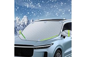 Tacilin Copertura Parabrezza Auto,Telo Parabrezza Antighiaccio Protezione Parabrezza Antighiaccio Telo Ghiaccio Parabrezza Copri Parabrezza Auto Telo Antigelo per Auto per Auto Anti UV Neve