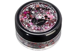 Mystiker Biologisch abbaubarer Öko-Glitter von Moon Glitter - 100% kosmetischer Bio-Glitter für Gesicht, Körper, Nägel, Haare und Lippen - 3g - Blühen