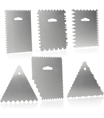 Raschietto Per Torte In Acciaio Inox 25,4 Cm, Levigatrice Per Glassa E Crema Al Burro - 3