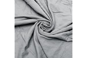 Gohytal Volant Betthusse, Eleganter Bettrock 140x200 cm mit Rüschen Höhe 45 cm Wrap Around Style Bettrock zum Umwickeln Bettvolant Bezug für Lattenrost - Hellgrau