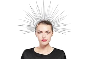 Fantherin Maria Halo Corona Fascia Zip Tie Spiked Halo Corona Copricapo per Cosplay Halloween Costume Party