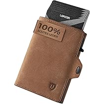 LORZOR Slim Wallet Mit XXL Münzfach - Schlankes Kartenetui Mit RFID Schutz