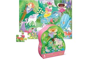 Crocodile Creek - Magical Friends - Rompecabezas de 36 Piezas con Caja de Forma Resistente para Almacenamiento, tamaño Completo Grande de 20 x 27 Pulgadas, diseñado para niños a Partir de 3 años