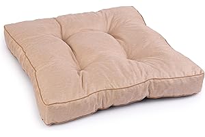 Royal Schneider Sitzkissen Kissen Polster Auflage Rückenkissen Loungekissen Lounge Bodenkissen Anti-Rutsch-Unterseite, Cappuccino - 5521, 60x60 cm - Sitzkissen