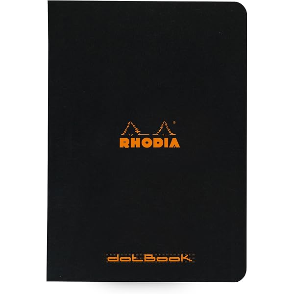 Carnet RHODIA Dot - Format A5, 64 Pages Pointillés - Papier Velin 90g/m² - Couverture Simili Cuir