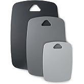 Lacor 60500 - Set of 3 Grey Cutting Boards - PP, BPA free, Cutting tool | Made of polypropylene, 3 sizes; 20 x 15 cm / 30 x 2