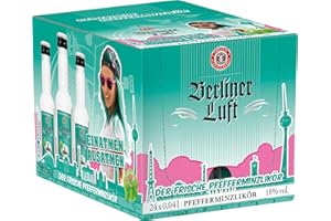 LULIZZIE Berliner Luft Pfefferminz Likör (24 x 0.02 l)