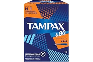 Tampax &Go Super Plus x18 Tampons