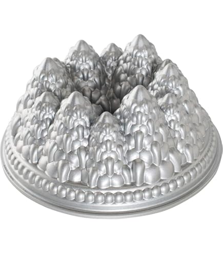 Mini Bundt Pan Nordic Ware Dinosaur Cakelet Bakvorm, 8-vaks Zilver