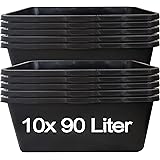 10 Stk. 90 Liter Pflanzwanne Mörtelkasten Tuppe Mörtelkasten Zementkübel Maurerkasten Pflanzkübel