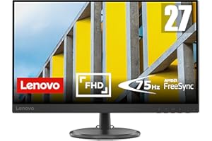 Lenovo D27-37 | 27" Full HD Monitor | 1920x1080 | 75Hz | 250 nits | 5ms Reaktionszeit | HDMI | VGA | AMD Radeon FreeSync | sc