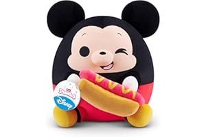 Snackles Peluche de 35 cm de Personaje Disney de ZURU, Peluche con Accesorio de Snacks