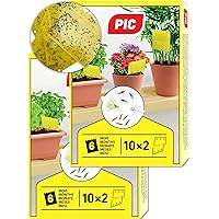 PIC – 40 kleine Gelbsticker, für Trauermücken, Blattläuse, Minierfliegen, Thripsen und weiße Fliegen – perfekt bei…