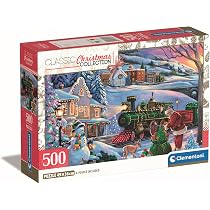 Clementoni Puzzle 500 Pièces – The Old Shoe House – Compact Box – Fabriqué En Italie – 49x36 Cm