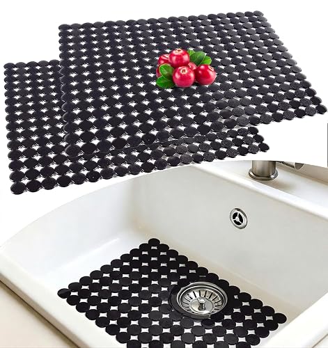 Zuschneidbare PVC-Spülbeckenmatte, 30 × 40 cm, 2er