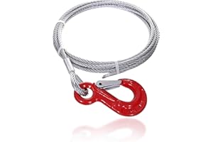 Drahtseile24 Cuerda de acero, cuerda de alambre, cuerda para cabrestante – Cuerda para cabrestante – 5 mm – 10 mm | 2 m – 100 m | Ø6 mm/400 kg carga útil | 20 m