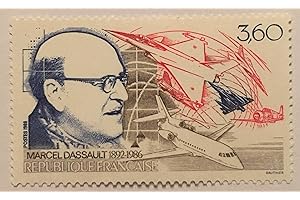 TIMBRE FRANCE 1988. Authentique Timbre de Collection Neuf **. France No 2502. par des Livres Express. Aviation, Avion