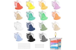 Scentoria Kerzensand, Paraffinwachs für Kerzen, 17 Dochte, 15 Farben, Wachsgranulat zum Gießen, DIY-Kerzenherstellung (450g)