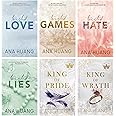 Ana Huang Twisted and Kings of Sin Series 6 Books Collection Set (Twisted Love, Twisted Games, Twisted Hate, Twisted Lies, King of Wrath & King of Pride) Paperback