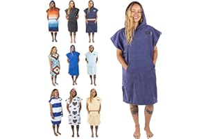 COR Surf Poncho de Surf et Bain Adulte | Serviette de Plage Peignoir pour Hommes et Femmes de (M Cobalt)