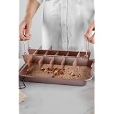 Carbon Steel 18 Person Self Partition Brownie Cake Bread Mold cin796pm