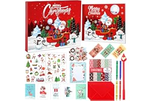 GROFIS Pamiętnik na Boże Narodzenie Zestaw świątecznych dzienników DIY, zestaw notatników i pamiętników, prezenty świąteczne dla dziewcząt i chłopców