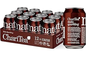 ChariTea Mate Iced Tea: Mate Sparkling Yerba - 12 x 330ml cans