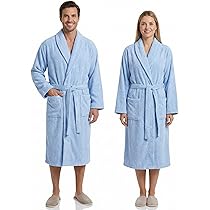 LEBENGOOD Badjas voor dames van 100% Amerikaanse badstof, 450 g/m², zacht, absorberend, uniseks, Oeko-Tex, Paars., XXL
