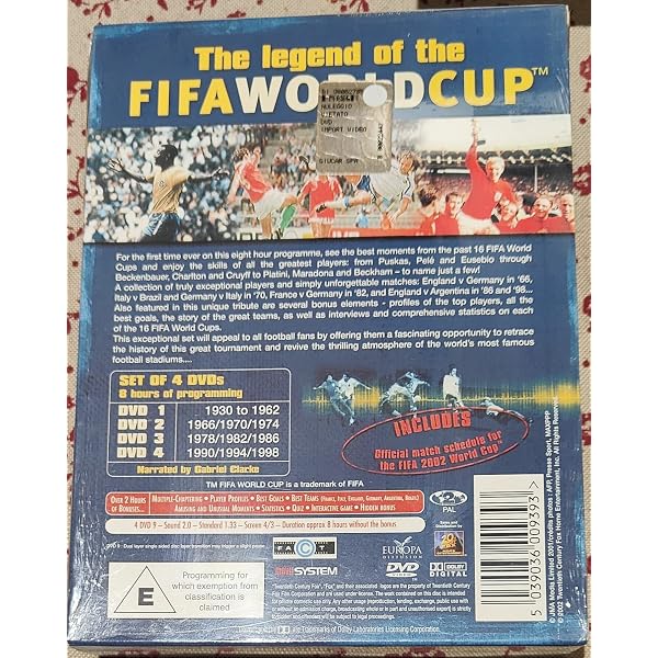 Fifa: World Cup Dvd Collection 1930-2006 (Box Set 15 Disc) (Region
