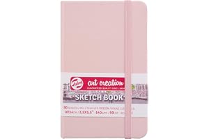 Talens Art Creation skissbok 80 ark, 9 cm x 14 cm, pastellrosa