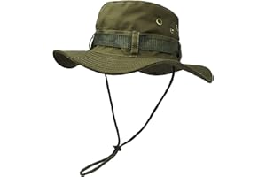 UltraKey Chapeau de Soleil à Large Bord Extérieur, Couche Double Style d’armée de Combat Classique Jungle Chapeau de Soleil pour Pêche, Chasse, Camping