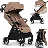 LIONELO INGRID Kinderwagen bis 22 kg von 6 Monaten bis 4 Jahren Große 360° schwenkbare Räder Volle Federung Einhändig zusamme