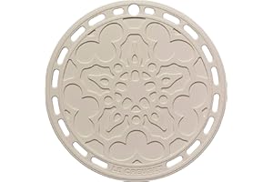 Le Creuset Salvamanteles French, Silicona, Resistente al Calor hasta 250 Grados Celsius, diámetro 20 cm, Meringue, 42401207160000