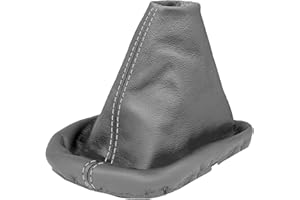 L & P Car Design L&P A0030 Schaltsack Schaltmanschette kompatibel mit VW Passat 3B B5 3BG 100% Echtleder Leder in Grau