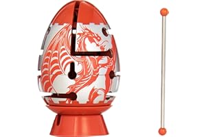 Bepuzzled RED DRAGON 2-Layer Smart Egg Labyrinth Puzzle (Difficult)