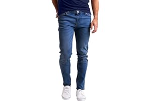 WESTACE Męskie dżinsy Authentics Original Regular Relaxed Fit Comfort Flex Waist Stretch Straight Leg Skinny Slim Classic Basic Denim Jeans Pants 28W-40W
