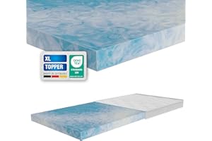‎ARBD Topper Comfort XL 10cm – H3 mittel, 100x200 cm – Kaltschaum Matratzentopper für alle Matratzen & Lattenroste – orthopädisch & ergonomisch – Matratzenauflage