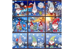 TBSCWYF Vetrofanie Fiocchi di Neve per Natale Finestra Vetrina Decorazioni natalizie per la casa Vetrofanie saldi Fiocco di Neve Stickers da Vetro Addobbi natalizi per la casa Vetrofanie (A)