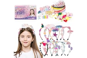 DAOUZL DIY Diadema Set para Niñas, Kit Manualidades para Niñas, DIY Craft Regalo para Niña, Regalos Cumpleaños para Niñas, Set de Accesorios para el Pelo, Juguetes Niños Niña 4 5 6 7 8 9 10 11 12 Años
