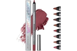 Wonderskin Lápiz Delineador de Labios – 360 Contour Lipliner, lápiz de larga duración, afilable, resistente al agua y a prueba de transferencia (Púrpura)