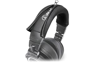 WC BandZ V2 Protective Headband Cover for Audio Technica ATH M Series Headphones - Machine Washable, No More Flaking Leather - Compatible with M50X / M50XBT / M50 / M40X & More | (Black)