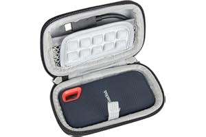 Hard EVA Travel Case for SanDisk Extreme Portable SSD Solid State Drive 250 GB / 500 GB / 1 TB / 2 TB by Hermitshell