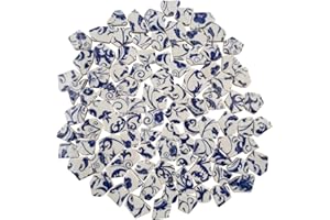 MIYUANGKJ 500g Porzellan Keramik Mosaikfliesen Unregelmäßige glasmosaik fliesen Mosaiksteine dekosteine für DIY Mosaikherstellung Handwerk, Hobby, Kunst, Heimdekoration