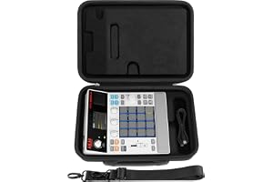 Geekria Hårt resefodral kompatibelt med Akai Professional MPC Sample, bärbar groovebox för audiosampler, bärväska